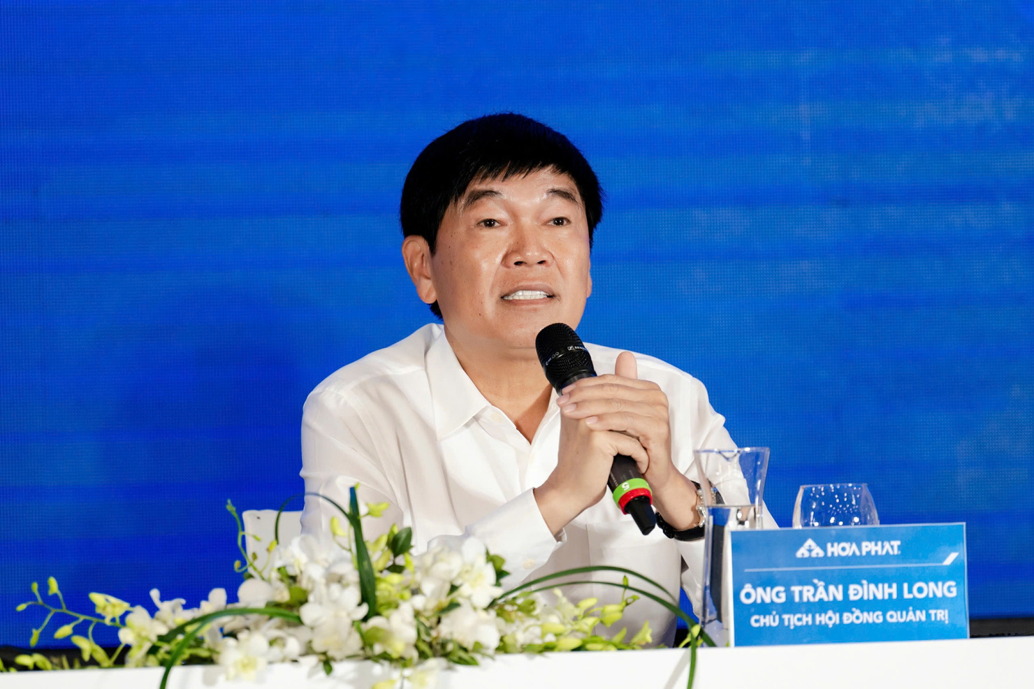 Chủ tịch Trần Đình Long khẳng định sẽ sản xuất thành công sản phẩm thép ray.