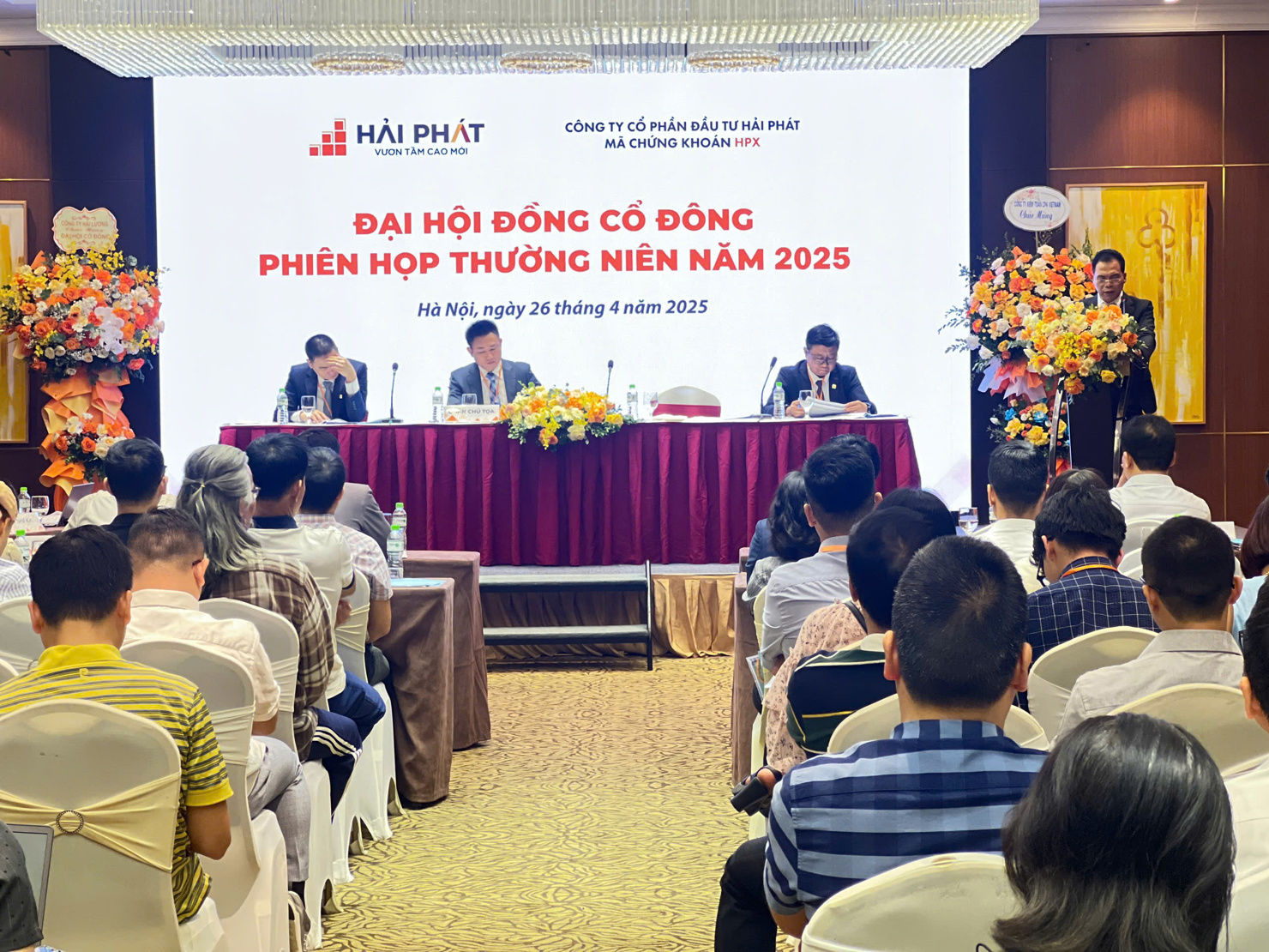 Quang cảnh Đại hội cổ đông của HPX. 