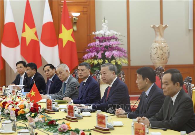 Tổng Bí thư đề xuất 7 định hướng lớn để tăng cường hợp tác chiến lược giữa hai nước - Ảnh: TTXVN. 
