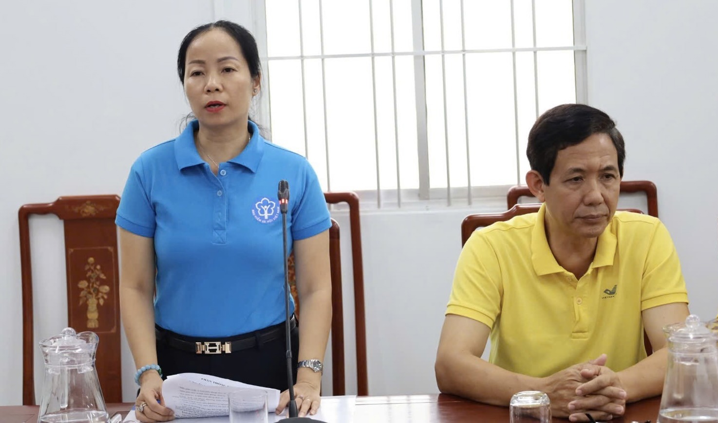 B&agrave; Nguyễn Thị Đan Thương, Gi&aacute;m đốc BHXH tỉnh Tr&agrave; Vinh khẳng định th&agrave;nh c&ocirc;ng của ng&agrave;y ra quận l&agrave; nhờ sự đồng l&ograve;ng của cả hệ thống ch&iacute; trị tr&ecirc;n địa b&agrave;n tỉnh
