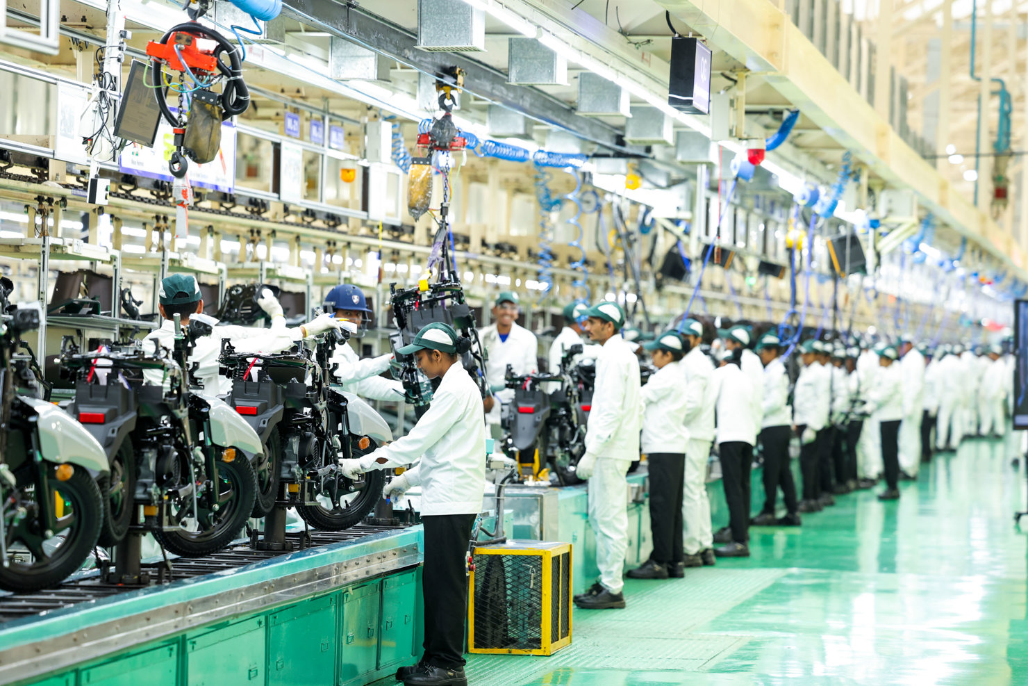 D&acirc;y chuyền sản xuất xe m&aacute;y Honda tại Ấn Độ.&nbsp;