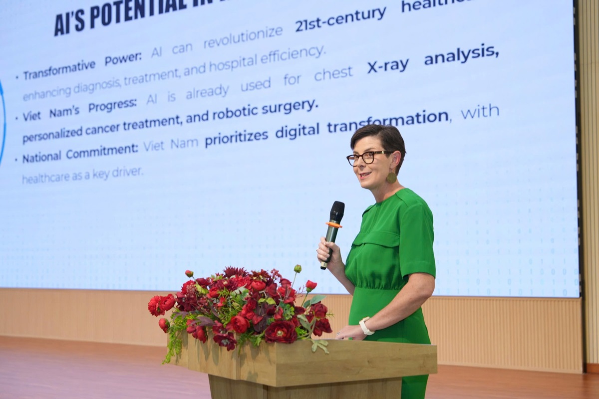 TS. Angela Pratt, Trưởng Đại diện Văn phòng Tổ chức Y tế Thế giới tại Việt Nam. Ảnh: TGS