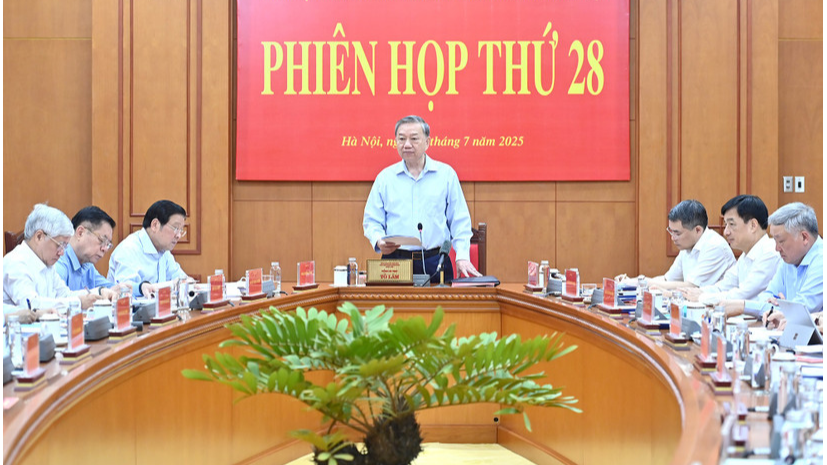 Phiên họp thứ 28 của Ban Chỉ đạo Trung ương về phòng, chống tham nhũng, lãng phí, tiêu cực. (Ảnh: ĐĂNG KHOA).