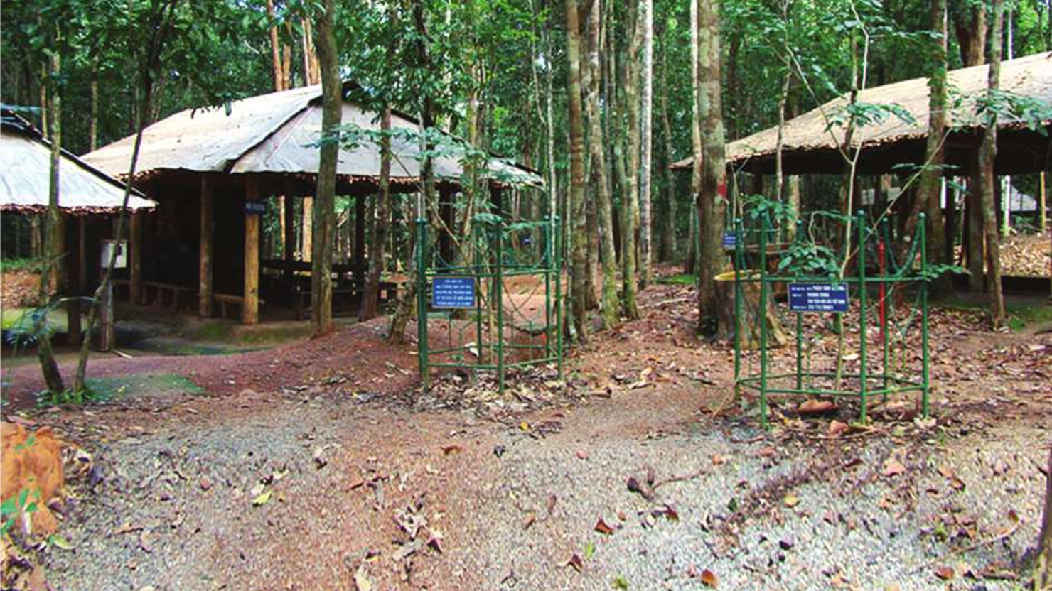 Một góc Di tích Trung ương Cục miền Nam tại huyện Tân Biên, tỉnh Tây Ninh.