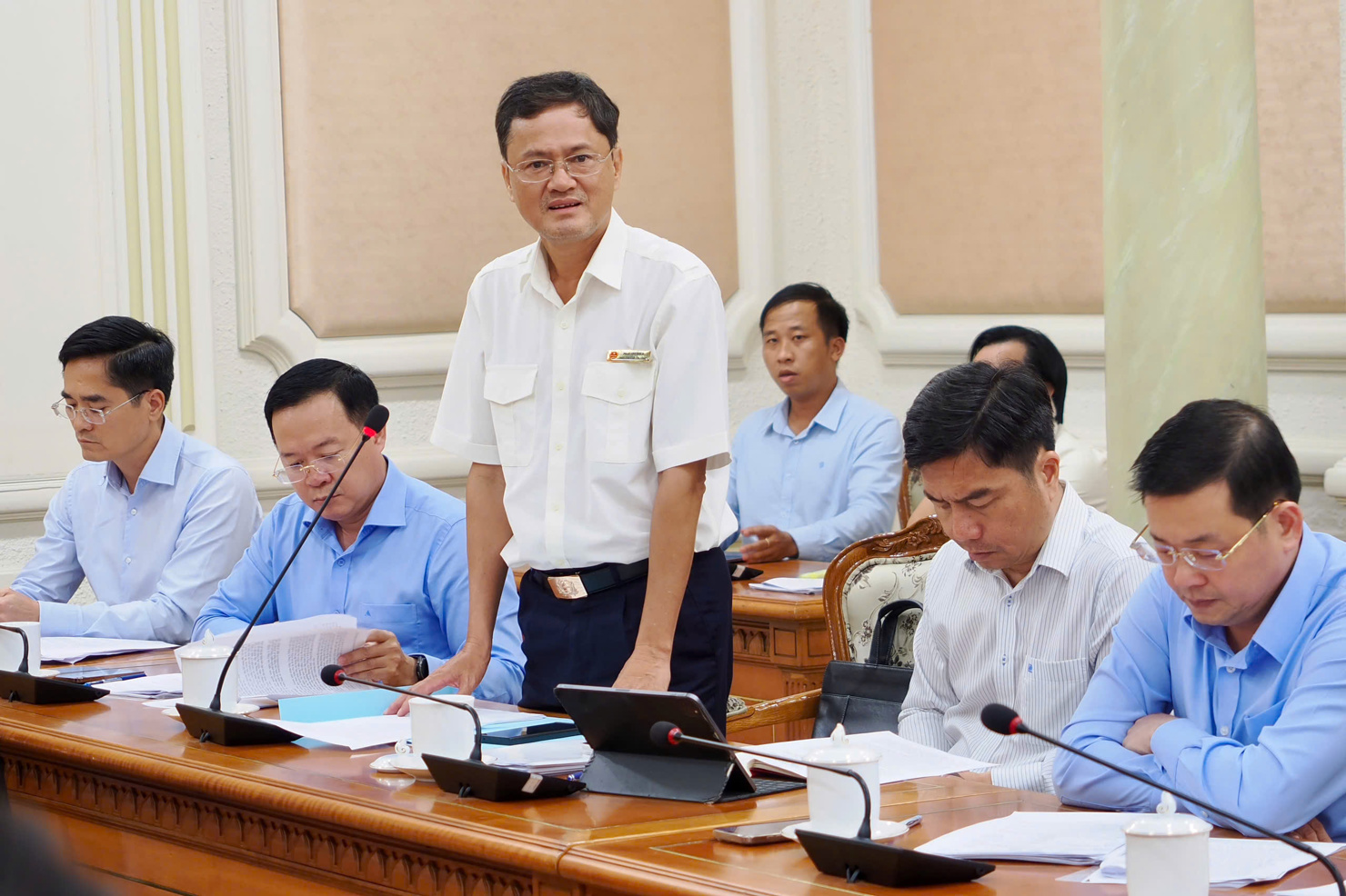 Ph&oacute; Trưởng Thuế TP. Hồ Ch&iacute; Minh Phan Văn Dũng ph&aacute;t biểu. Ảnh: PT