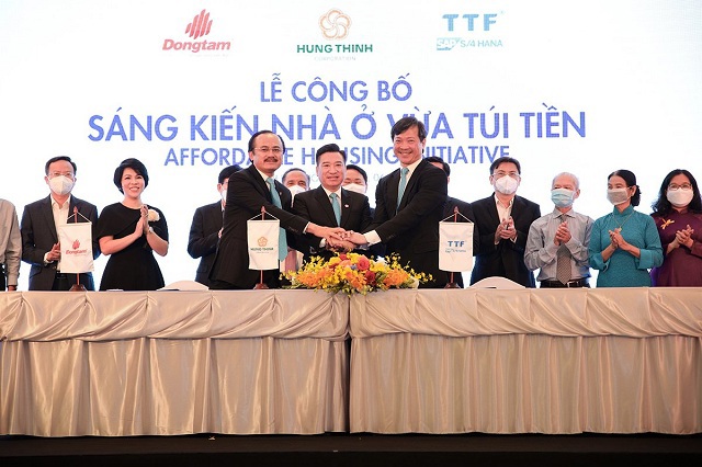 Hưng Thịnh, Đồng Tâm Group và Gỗ Trường Thành bắt tay làm nhà ở vừa túi tiền. Ảnh: Thế Bảo.