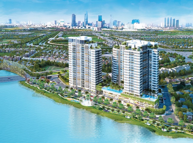 D’Lusso có vị trí đẹp ven sông và ngay giữa trung tâm quận 2. Ảnh Thanh Ngân