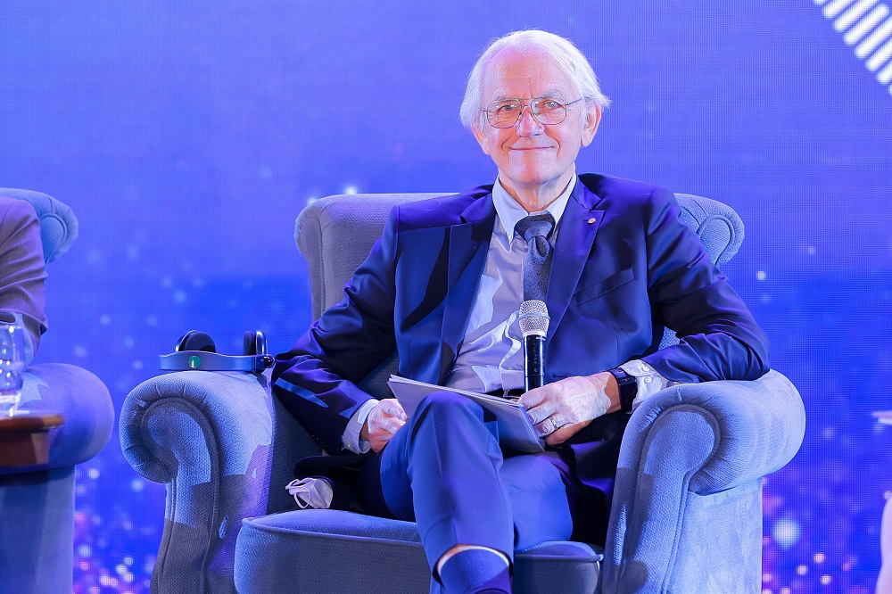 Giáo sư Gérard Albert Mourou trong chuỗi sự kiện VinFuture. Ảnh: VIC