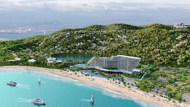 Khi hoàn thiện, Marriott Quy Nhon Resort & Spa sẽ là một trong những biểu tượng du lịch của thành phố bán đảo nói riêng và thành phố Quy Nhơn nói chung. Ảnh: HT.