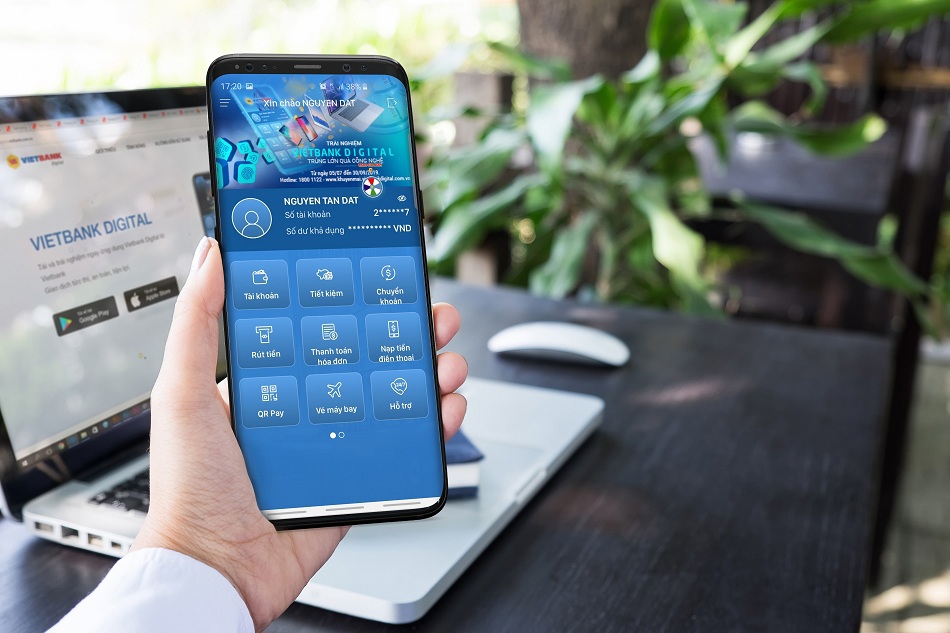 Vietbank Digital đang hướng người dùng chuyển sang một xã hội thanh toán không tiền mặt. Ảnh Vietbank