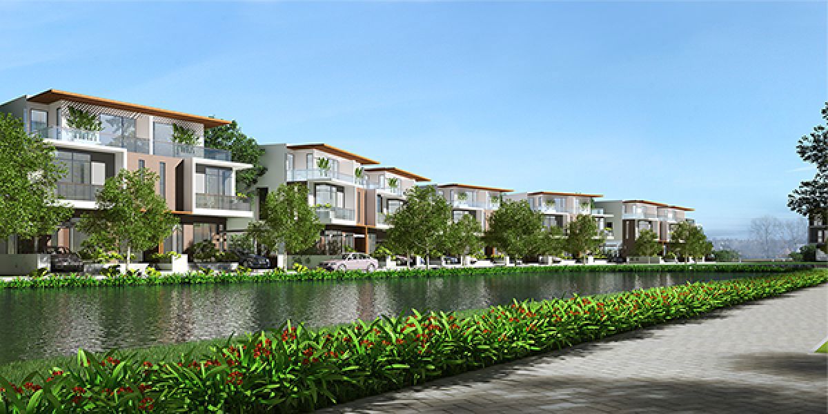 Phối cảnh khu nhà phố vườn Dragon Garden. Ảnh PL