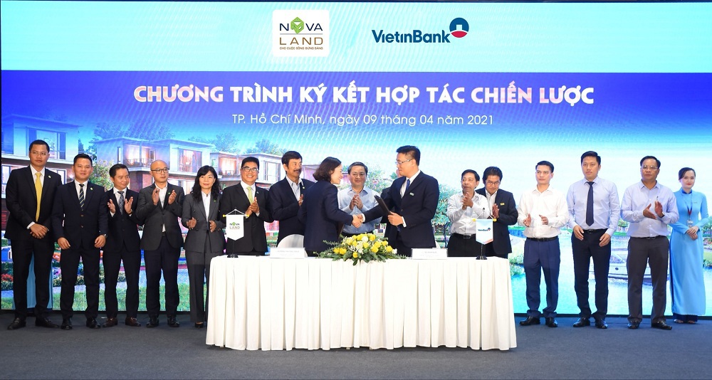 Sự kiện ký kết hợp tác chiến lược giữa Novaland và VietinBank góp phần hiện thực hóa và nâng tầm mối quan hệ hợp tác song phương. Ảnh: Novaland