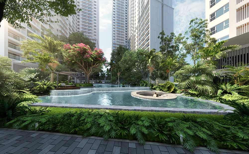 Không gian xanh mát, trong lành tại dự án Lavita Thuan An. Ảnh: PropertyX
