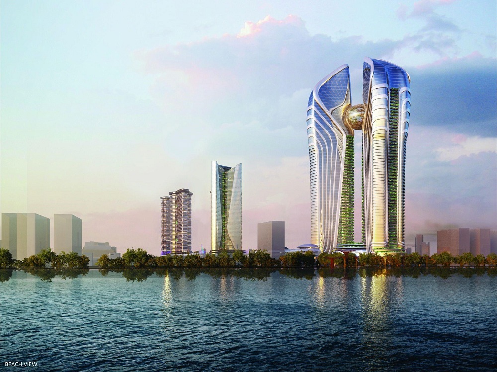 "KS Finance Đà Nẵng", một biểu tượng kỳ vĩ bên sông Hàn. Ảnh: Sunshine Group