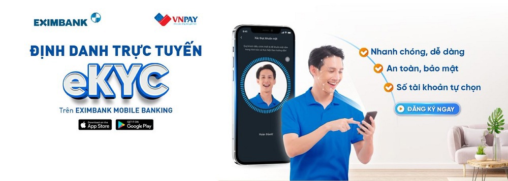 Eximbank mở rộng tính năng eKYC. Ảnh: EIB.
