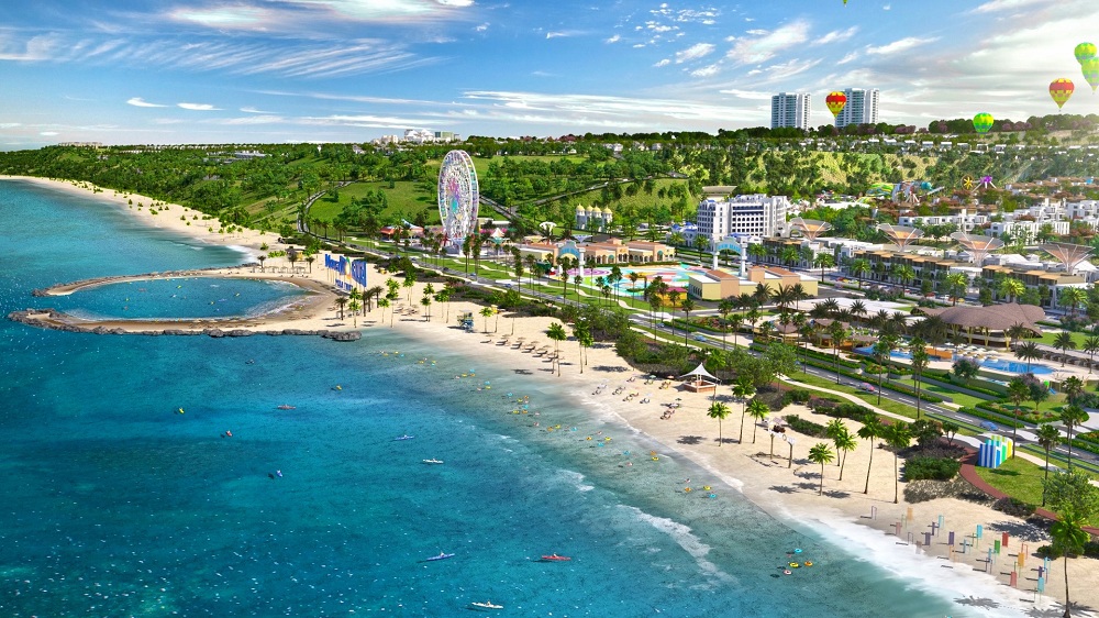 Phối cảnh tổ hợp du lịch nghỉ dưỡng giải trí NovaWorld Phan Thiet (Tiến Thành, Bình Thuận) quy mô 1.000 ha của Novaland. Ảnh: Novaland.