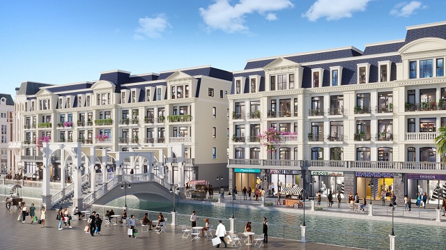 Bizhouse Canal District tại MerryLand Quy Nhơn đều sở hữu từ 2-4 mặt tiền. Ảnh: Hưng Thịnh