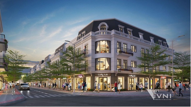 Shophouse hạng sang giúp “tiền đẻ ra tiền”. Ảnh: VHM