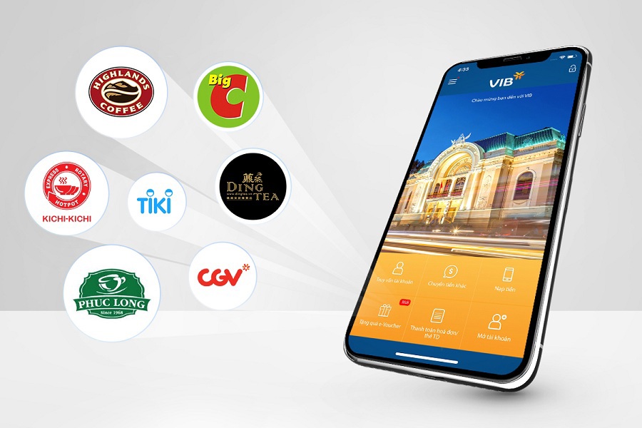 MyVIB - Ứng dụng ngân hàng di động đầu tiên tại Việt Nam triển khai Quà tặng điện tử. Ảnh minh họa