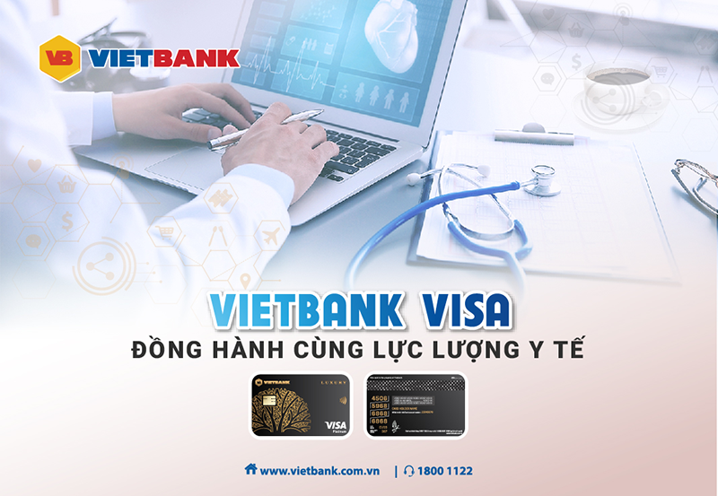 Hạn mức thẻ tín dụng lên đến 200 triệu đồng, miễn phí thường niên thẻ trọn đời. Ảnh Vietbank