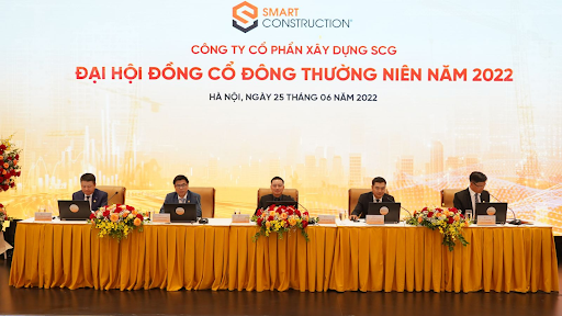 Đại hội đồng cổ đông thường niên của SCG năm 2022 diễn ra với sự đồng thuận, nhất trí cao đến từ các cổ đông. Ảnh: SCG.