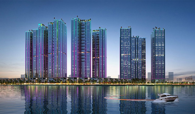 Dự án Sunshine Sky City - Tổ hợp TMDV đang được SSG triển khai thi công thần tốc. Ảnh: SSG