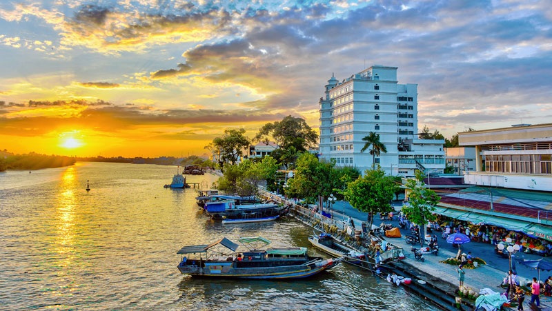 Một góc TP. Bến Tre. Ảnh minh họa