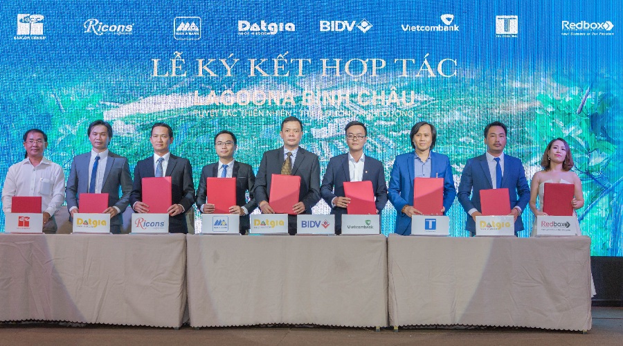 Ký kết hợp tác chiến lược dự án Lagoona Bình Châu. Ảnh TH