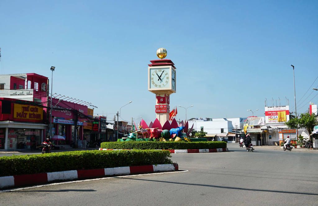 Huyện Cần Giuộc được quy hoạch xây dựng trở thành trung tâm đô thị và công nghiệp của tỉnh Long An. Ảnh: Kỳ Nam
