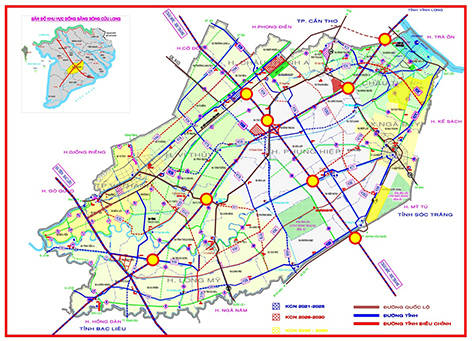 Định hướng phát triển kết cấu hạ tầng giao thông tỉnh Hậu Giang giai đoạn 2021 – 2030, tầm nhìn đến năm 2050. Ảnh minh họa