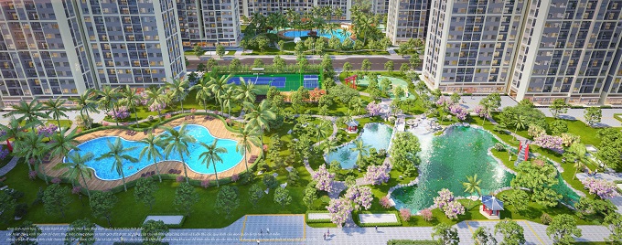 Đại đô thị Vinhomes Grand Park hiện đang hấp dẫn nhà đầu tư cũng như mua để ở với những căn hộ đẹp nhất, hiếm có nhất, độc đáo nhất. Ảnh Đức Hoàng.