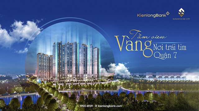 Căn hộ tại dự &aacute;n Sunshine Sky City l&agrave; phần qu&agrave; hấp dẫn d&agrave;nh ri&ecirc;ng cho vị kh&aacute;ch h&agrave;ng may mắn tham gia mừng sinh nhật KienlongBank. Ảnh: KBS