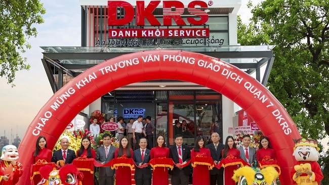 Lễ khai trương phòng giao dịch Quận 7, TP. Hồ Chí Minh của DKRS. Ảnh Thúy An