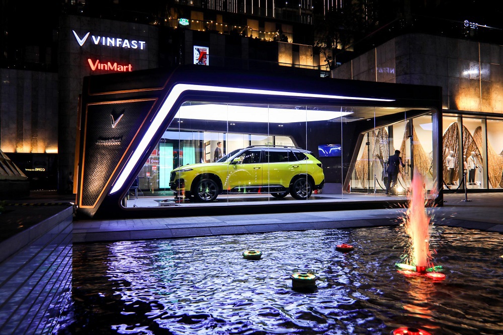 VinFast President nổi bật giữa không gian rộng lớn. Ảnh VIC