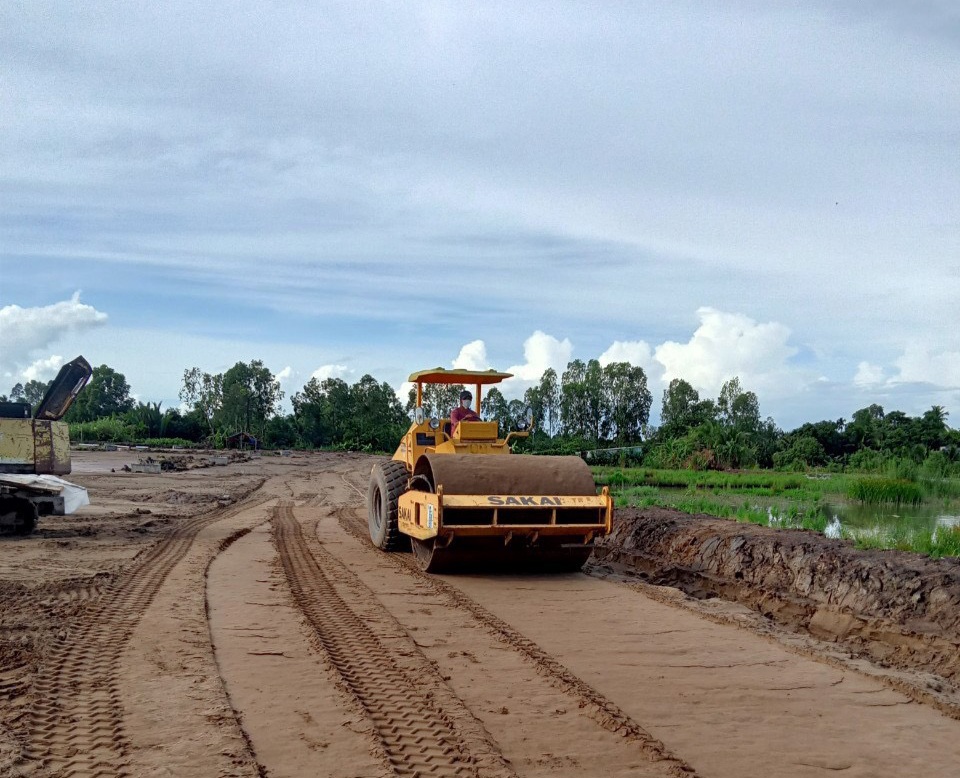 Dự án khu tái định cư Bình Thủy (khu I) triển khai thi công theo hình thức "3 tại chỗ". Ảnh: Minh Huyền