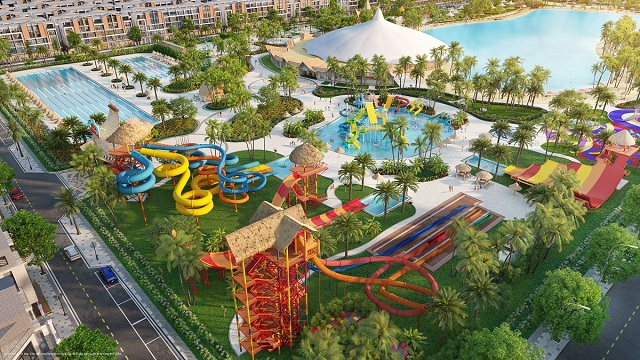 Vịnh biển kỳ quan 4 mùa quy mô hàng đầu châu Á - tiện ích điểm nhấn của dự án Vinhomes Ocean Park 3 - The Crown. Ảnh: VFM