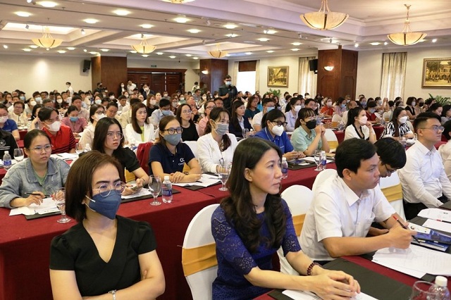 Hơn 350 đại diện các DN trên địa bàn TP. Hồ Chí Minh tham dự hội nghị. Ảnh: Minh Tân.