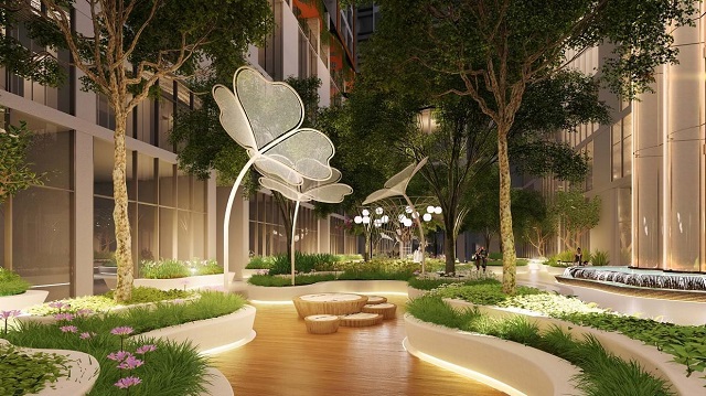 Phối cảnh dự án The Peak Garden. Ảnh: HLP