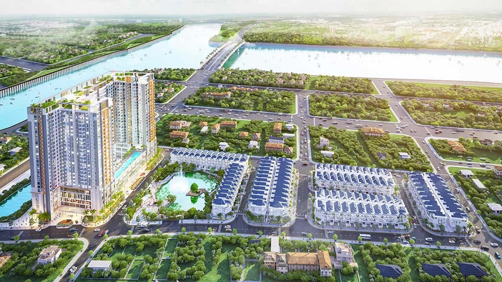 Toàn cảnh dự án căn hộ The Peak Garden quận 7, TP. Hồ Chí Minh. Ảnh HLP.