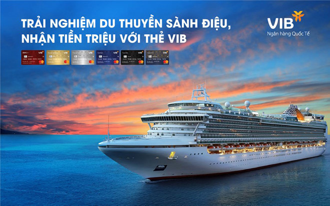 Trước đó, chương trình “Trải nghiệm du thuyền sành điệu, nhận tiền triệu với thẻ VIB” đã có 3 chủ thẻ khác trúng giải đặc biệt là chị Nguyễn Thị Thêu và anh Nguyễn Công Hùng, cùng ở Hà Nội và anh Trần Hoàng Nam (TP.HCM). Ảnh VIB