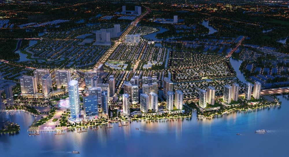 Phối cảnh dự kiến tổng thể KĐT tích hợp Izumi City. Ảnh: Thùy Linh