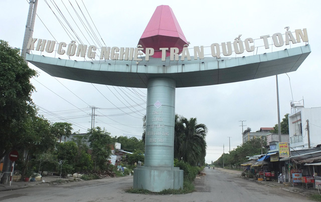 Khu Công nghiệp Trần Quốc Toản (TP. Cao Lãnh), góp phần thúc đẩy phát triển kinh tế - xã hội tại địa phương. Ảnh: DC