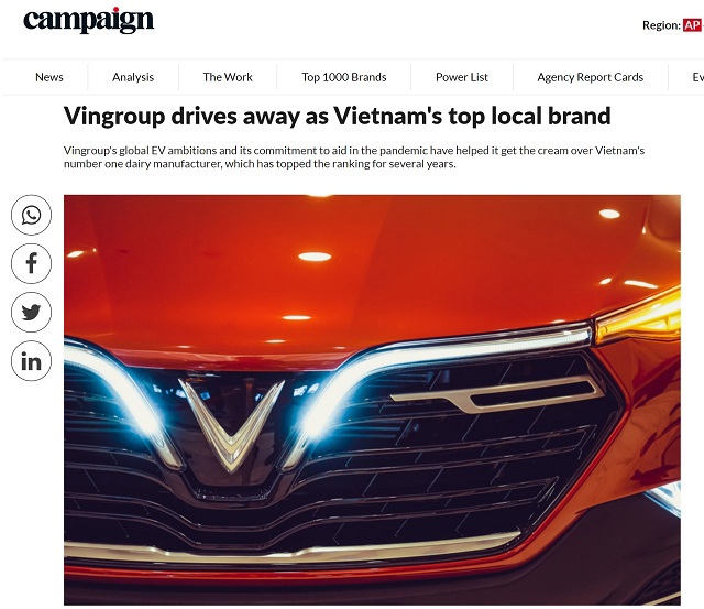 VinFast đã trở thành một trong những lĩnh vực mũi nhọn của Vingroup. Ảnh: VIC