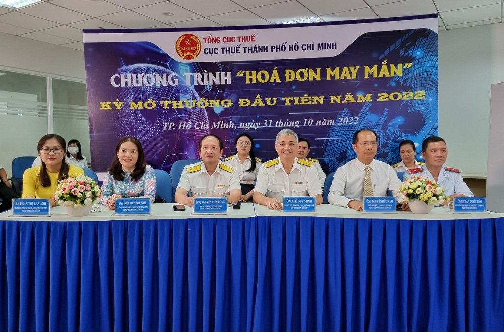 Toàn bộ hóa đơn điện tử có mã cơ quan thuế trên địa bàn TP. Hồ Chí Minh đều có cơ hội trúng thưởng. Ảnh: DT