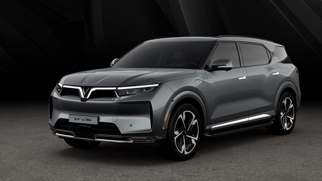 Triển l&atilde;m &ocirc; t&ocirc; Los Angeles 2021 VinFast sẽ ra mắt hai mẫu SUV điện VF e35 v&agrave; VF e36 thuộc ph&acirc;n kh&uacute;c D v&agrave; E tương ứng. Ảnh: Vinfast