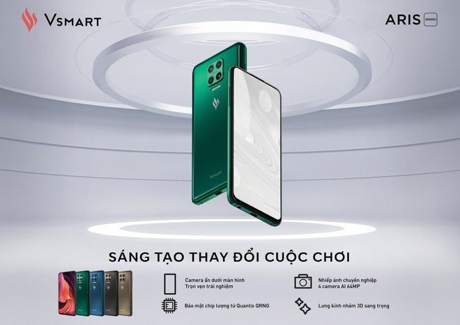 Vsmart Aris Pro với giải pháp công nghệ tự phát triển, mang tới điều ngạc nhiên từ chất lượng ảnh của camera selfie nằm dưới màn hình tràn cạnh (fullview). Ảnh VIC