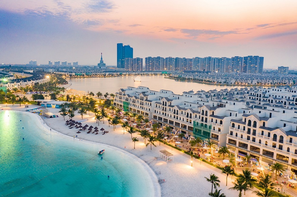 Thành phố biển hồ Vinhomes Ocean Park (Gia Lâm, Hà Nội) có diện tích 420ha, sở hữu vị trí đắc địa tại trung tâm mới phía Đông Thủ đô. Ảnh: VIC.