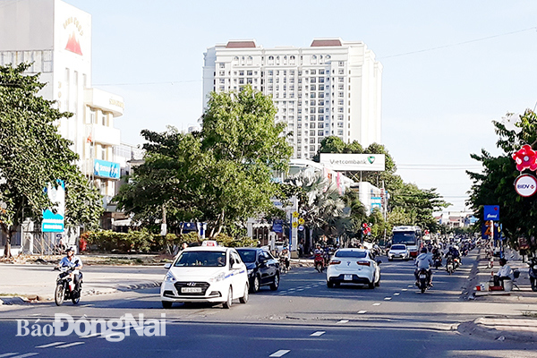 Một góc trung tâm Thị trấn Long Thành Ảnh: P.Tùng
