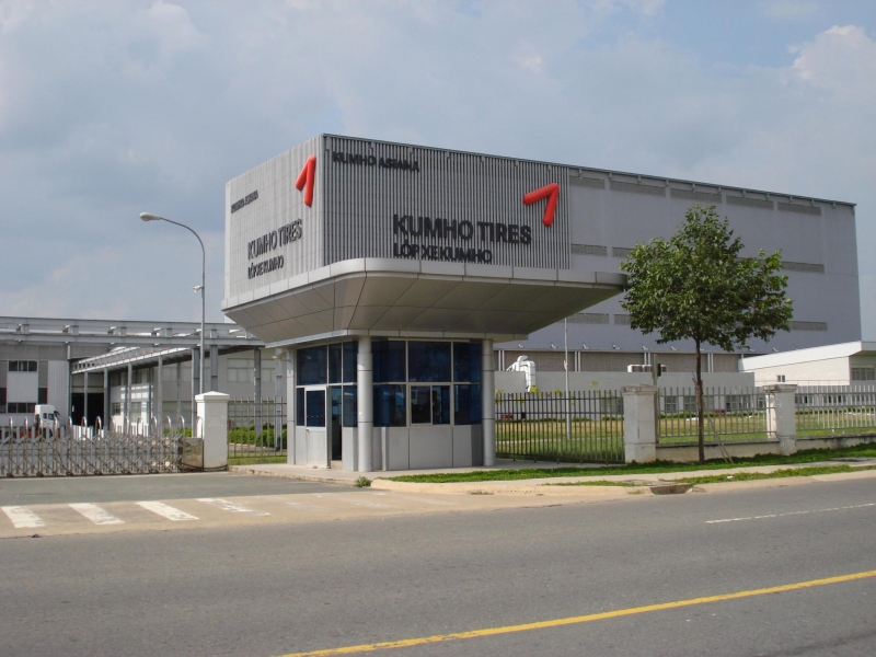 Tập đoàn Kumho Asiana, chuyên sản xuất vỏ xe ô tô, đầu tư 360 triệu USD tại KCN Bàu Bàng. Ảnh: