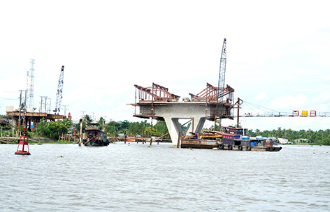 Nhiều dự án phát triển hạ tầng giao thông ở ĐBSCL được ưu tiên đầu tư. Ảnh: Ngọc Hưởng
